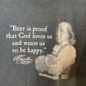 Men’s Large Gray Tee Shirt Boston Beer